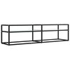 vidaXL Szafka pod TV, biały marmur, 160x40x40,5 cm, szkło hartowane