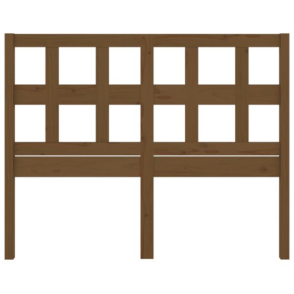 vidaXL Wezgłowie ł&oacute;żka, miodowy brąz, 125,5x4x100 cm, drewno sosnowe