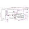 vidaXL Jednostki telewizyjne z szufladą z p&oacute;łką Biały 105 x 33 x 46 cm