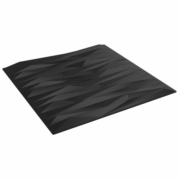 vidaXL Panele ścienne 24 pcs Czarny kamień 50 x 50 cm Pianka XPS
