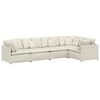 vidaXL Sofa modułowa z poduszkami aksamitna kremowa