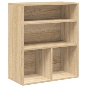 vidaXL Regał na książki, dąb sonoma, materiał drewnopochodny