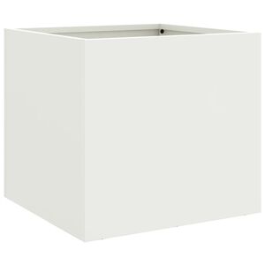 vidaXL Donica, biała, 32x30x29 cm, stal