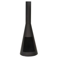ProGarden Palenisko z kominem Ambient, 100 cm, czarne