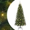 vidaXL Sztuczna choinka z 300 diodami LED Zielony 210 cm PE i PVC