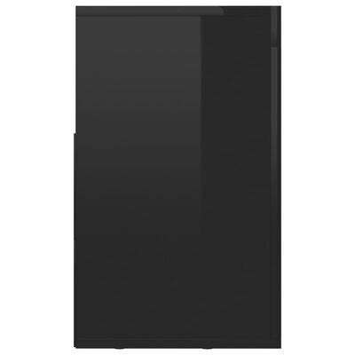 vidaXL Szafka TV, czarna, wysoki połysk, 120x30x50 cm