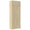 vidaXL Szafka, dąb sonoma, 80x42,5x225 cm, materiał drewnopochodny