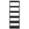 vidaXL Szafka na książki Czarny dąb 60 x 30 x 166 cm