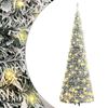 vidaXL Sztuczna choinka typu pop-up, ośnieżona, 150 LED, 180 cm