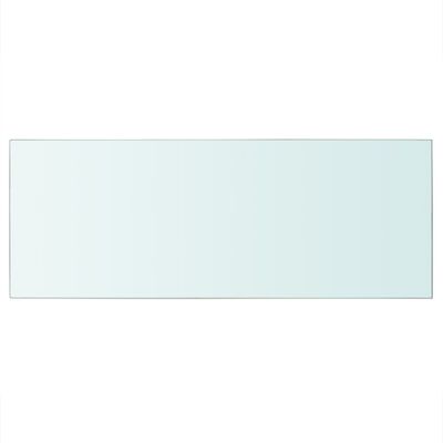 vidaXL Półki, 2 szt., szklany, przezroczysty panel, 60 x 25 cm