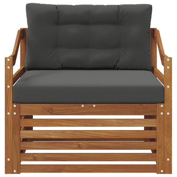 vidaXL Zestaw sof na zewnątrz Lite Drewno Akacji Naturalny