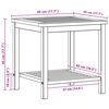vidaXL Stolik boczny Olej Naturalny 45 x 45 x 45 cm Lite Drewno Akacji