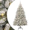 vidaXL Sztuczna choinka 180 cm 300 LED Ciepła biel PVC i stal