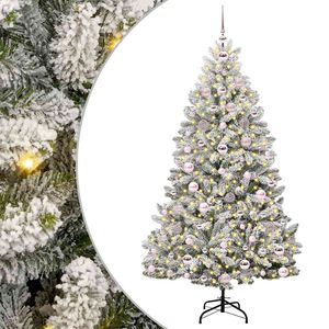 vidaXL Sztuczna choinka 180 cm 300 LED Ciepła biel PVC i stal