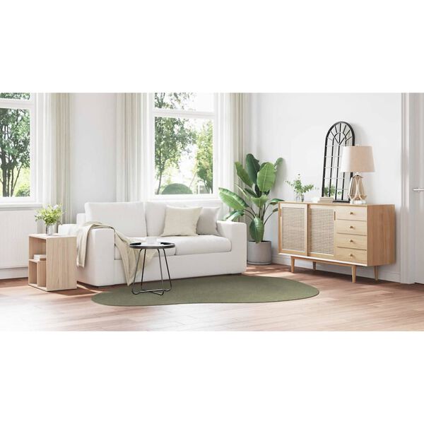 vidaXL Dywany pokojowe HUARTE Leśnozielony 160 x 230 cm Poliester