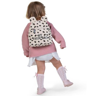 CHILDHOME Plecak dla dziecka My First Bag, płótno, lamparcie cętki