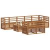 vidaXL Zestawy sof 9 pcs Naturalny Lite Drewno Akacji