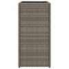 vidaXL Donice ogrodowe, 2 szt., szare, 30x30x60 cm, rattan PE
