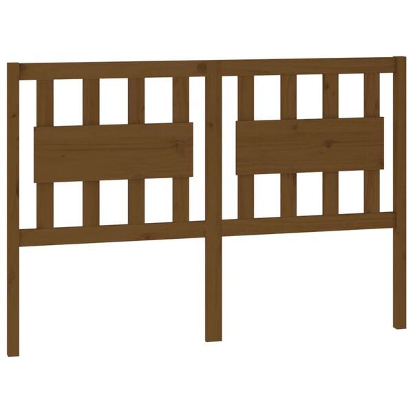 vidaXL Wezgłowie łóżka, miodowy brąz, 145,5x4x100 cm, drewno sosnowe