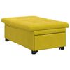 vidaXL Sofa Bed Ż&oacute;łty 194 x 67 x 82 cm Aksamit