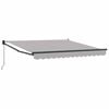 vidaXL Markiza wysuwana jasnoszary 350 x 250 cm Poliester i aluminium