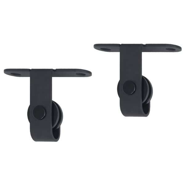 vidaXL System do drzwi przesuwnych do mebli, stal węglowa, 183 cm