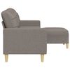 vidaXL 3-osobowa sofa z podn&oacute;żkiem, kolor taupe, 210 cm, tkaniną
