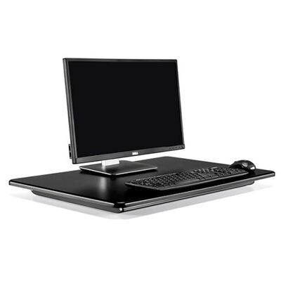 ErgoLine Regulowana podstawka pod laptopa do biurka, aluminium, czarna