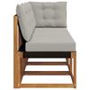 vidaXL Modułowa sofa na zewnątrz z poduszką 3 Sztuka Naturalny