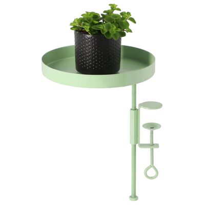 Esschert Design Taca na rośliny z mocowaniem, okrągła, zielona, M