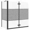 vidaXL Kabina prysznicowa Geometryczny Czarny 120 x 67 x 129 cm