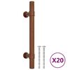 vidaXL Uchwyty do szafek, 20 szt., brąz, 96 mm, stal nierdzewna