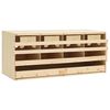 vidaXL Gniazdo dla kur, 4 przegrody, 106x40x45 cm, lite drewno sosnowe
