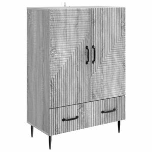 vidaXL Bufet Szary Sonoma 66 x 34,5 x 95 cm Drewno inżynieryjne