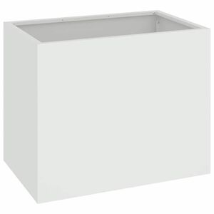 vidaXL Doniczka ogrodowa Biały 50 x 32 x 40 cm Stal zimnogięta