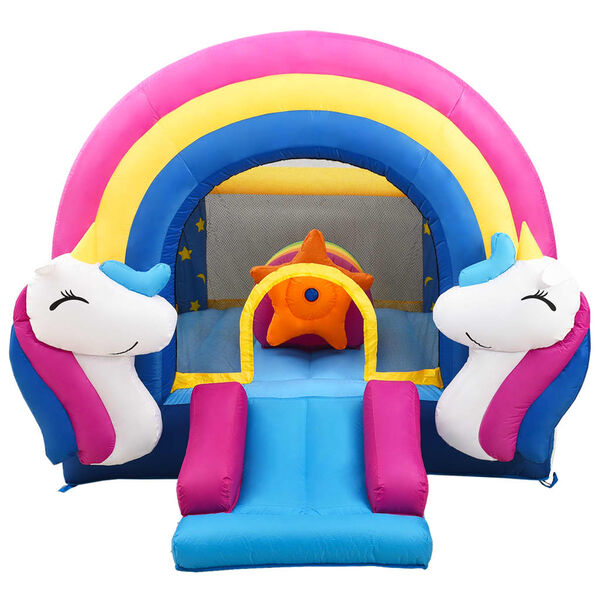 Happy Hop Dmuchana trampolina ze zjeżdżalnią, 335 x 265 x 215 cm, PVC