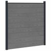 vidaXL Zestaw ogrodzeniowy 180 x 186 cm WPC i aluminium Szary