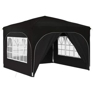 vidaXL Namiot imprezowy rozkładany 290 x 290 x 245 cm Czarny