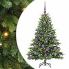 vidaXL Sztuczna choinka z 150 diodami LED Zielony 120 cm PE i PVC