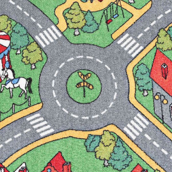 vidaXL Mata do zabawy Szary 200 x 90 cm tkanina