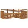 vidaXL Zestawy sof 4 pcs Naturalny Lite Drewno Akacji