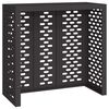 vidaXL Pokrywa do klimatyzatora Czarny 110 x 50 x 105 cm Stal