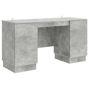 vidaXL Biurko Betonowy szary 142,5 x 50 x 75 cm Drewno inżynieryjne