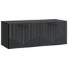 vidaXL Szafka RTV montowana na ścianie Czarny 78,5 x 31 x 30 cm