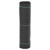 vidaXL Agrowł&oacute;knina antychwastowa, czarna, 0,5x100 m, PP