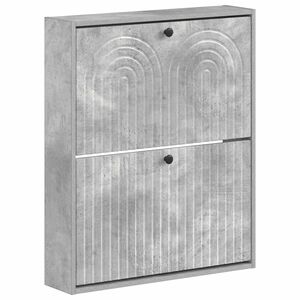 vidaXL Wisząca szafka na buty ALKMAAR 71 x 17 x 86 cm Betonowy szary