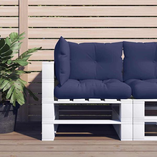 vidaXL Poduszki na palety, 3 szt., granatowe, tkanina Oxford