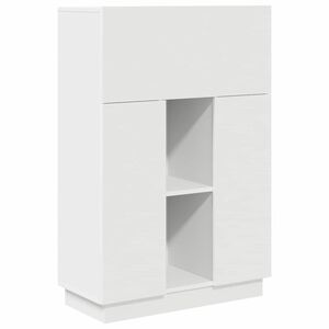 vidaXL Biurko Biały 71.5 x 31.5 x 106.5 cm Drewno inżynieryjne