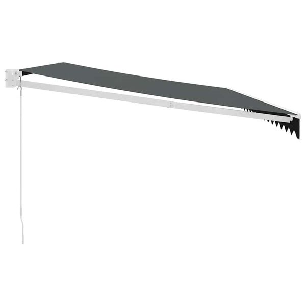 vidaXL Zwijana markiza, antracytowa, 5x3 m, tkanina i aluminium