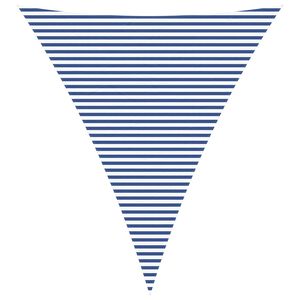 vidaXL Żagiel przeciwsłoneczny Niebieski i biały 5 x 6 x 6 m